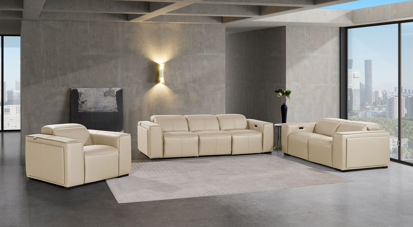 1224 - 6-Piece Modular Power Reclining Sofa, Loveseat & Chair Set In With 5 Power Recliners & Power Headrests