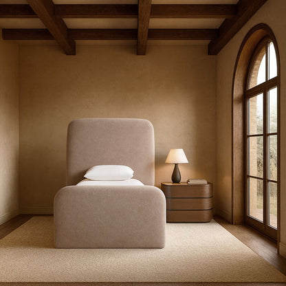 Fira - Chenille Fabric Upholstered Bed
