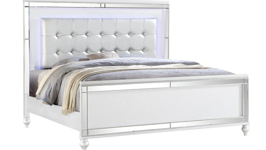 Sterling White - King Bed