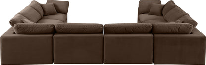 Comfy - 8 Piece Velvet Modular Sectional