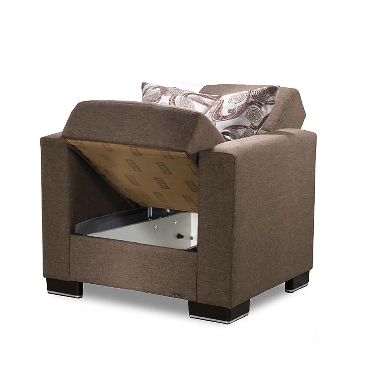 Ottomanson Armada - Upholstered Convertible Armchair With Storage - Polyester