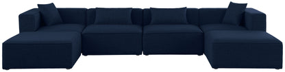 Cube - Linen 6 Piece Modular Double Chaise Sectional