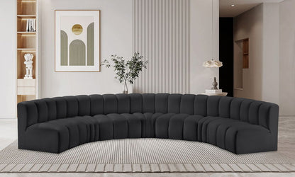 Arc - Faux Leather 7 Piece U-Shaped Modular Sofa