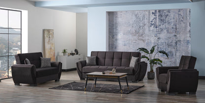Ottomanson Armada Air - Upholstered Convertible Armchair With Storage - Microfiber