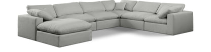 Comfy - 7 Piece Linen Modular Sectional With Chaise