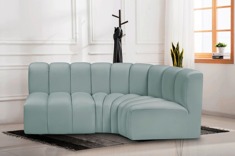 Arc - Faux Leather 3 Piece Sofa