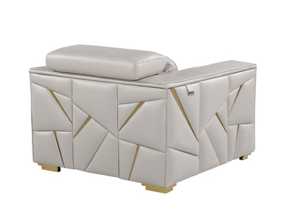 1120 - Top Grain Italian Leather Living Room Set