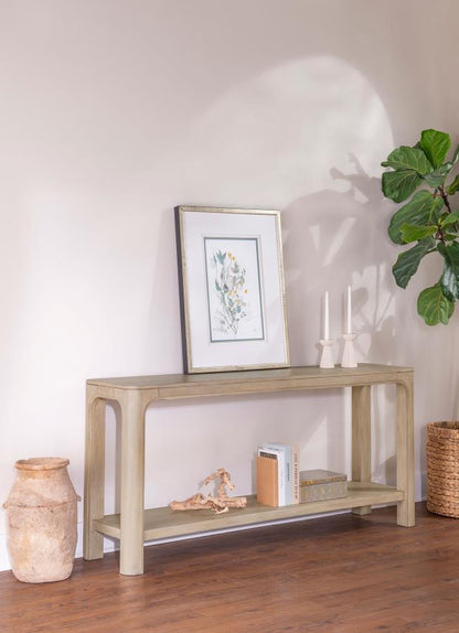 Solano - 64" Entryway Console Sofa Table - Weathered Mango
