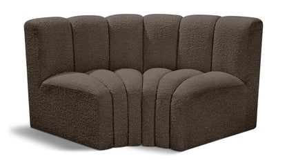 Arc - Boucle Fabric 2 Piece Modular Sofa