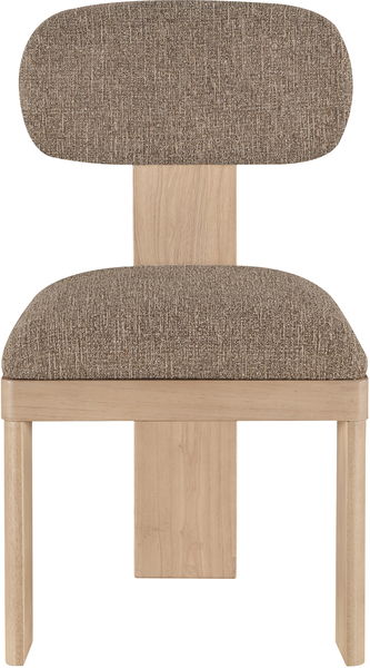 Timbra - Linen Textured Fabric Upholstered Dining Chair (Set of 2) - Natural Base