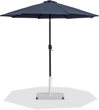 Fiji - Aluminum Patio Umbrella With Square White And Black Base
