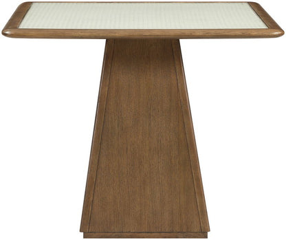Atrium - Glass Top And Wood Base Dining Table