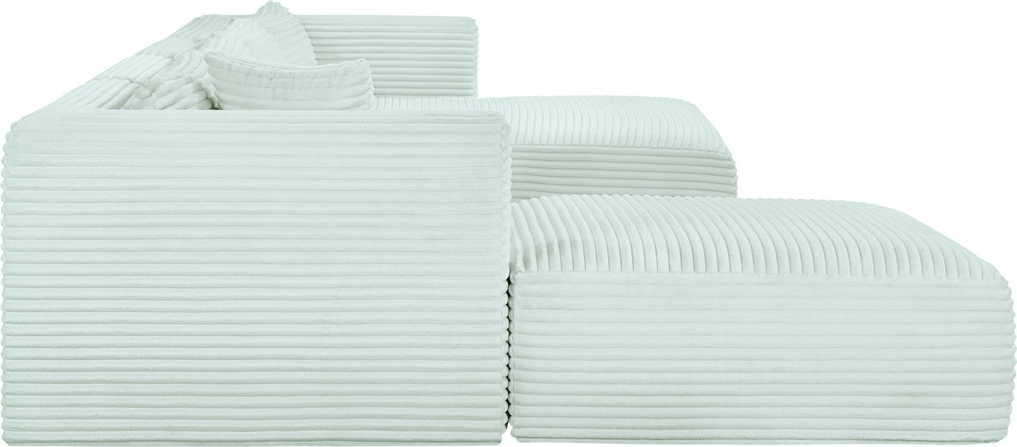 Shaggy - 5 Piece Modular Sectional With Chaise And Ottoman