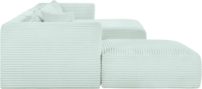 Shaggy - 5 Piece Modular Sectional With Chaise And Ottoman