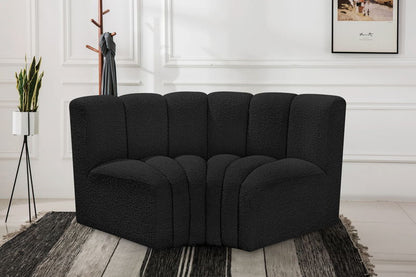 Arc - Boucle Fabric 2 Piece Modular Sofa