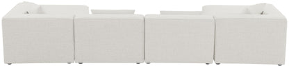 Cube - Linen 6 Piece Modular Double Chaise Sectional