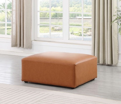 Cube - Ottoman - Cognac