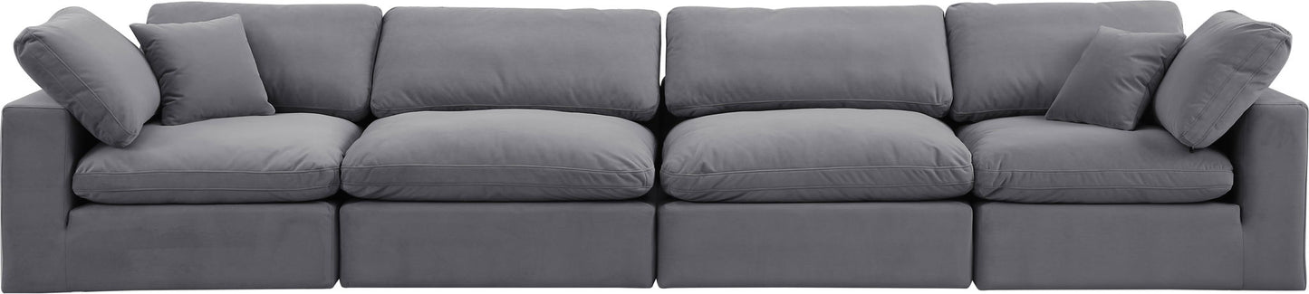 Comfy - Velvet Modular Sofa 4 Seats