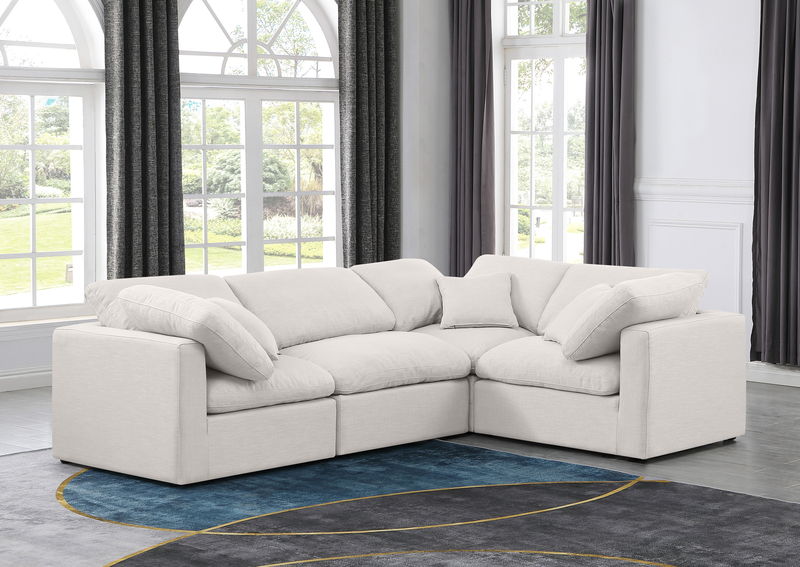 Indulge - Linen 4 Piece Modular Corner Sectional