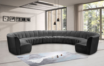 Infinity - 10 Piece Velvet Modular Sectional