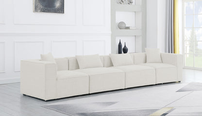 Cube - Linen Modular 4 Seat Sofa