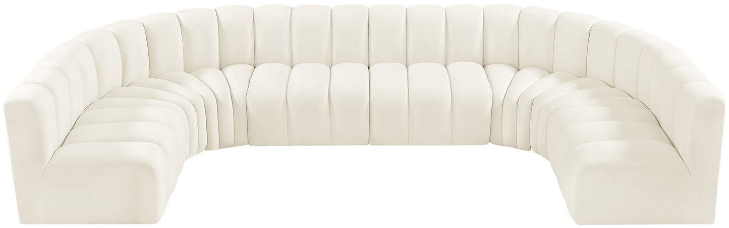 Arc - Velvet Modular U-Shaped Sectional