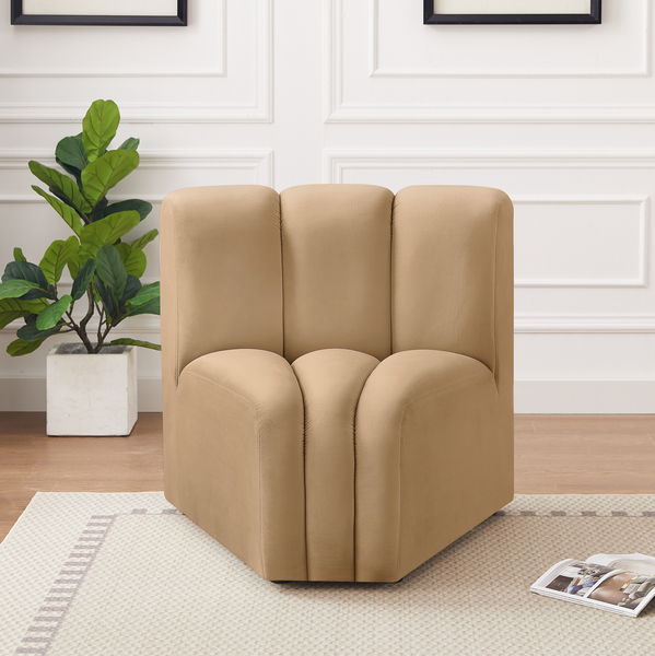Arc - Velvet Curved Corner Chair