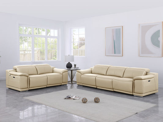 9762 - 5-Piece Modular Power Reclining Sofa And Loveseat Set 5 Power Recliners In