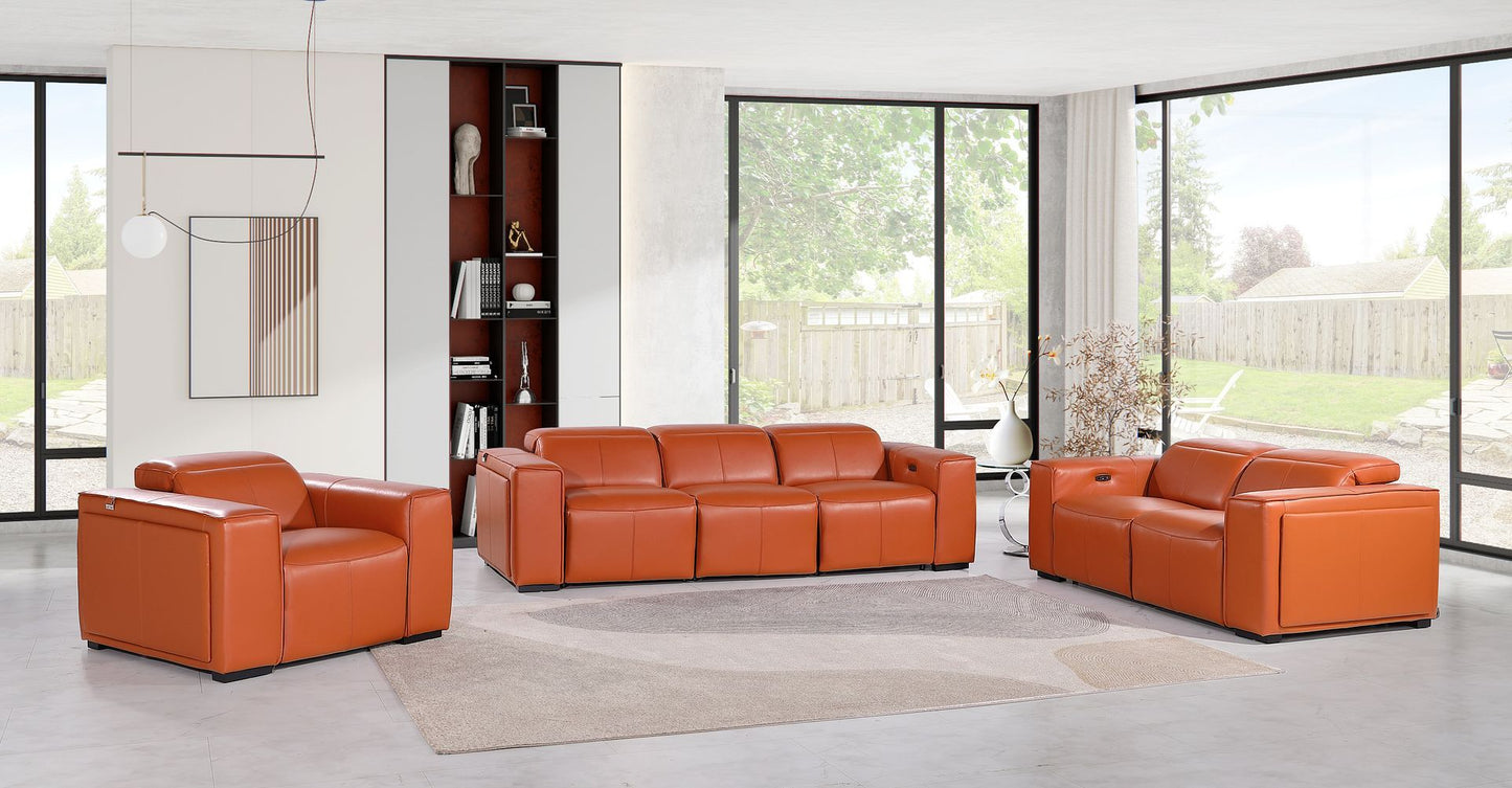 1224 - 6-Piece Modular Power Reclining Sofa, Loveseat & Chair Set In With 5 Power Recliners & Power Headrests