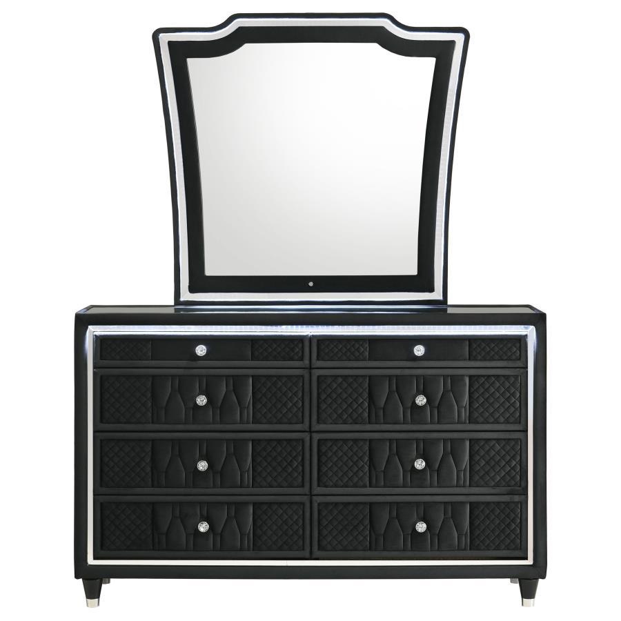 Lorient - 8-Drawer LED Bedroom Dresser Cabinet