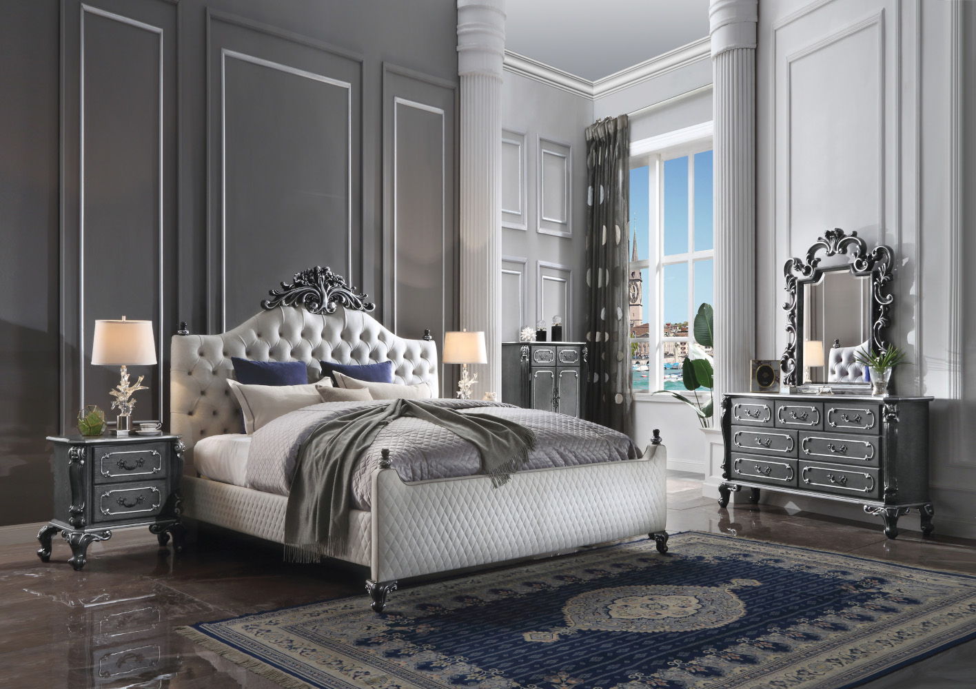 House Delphine - Mirror - Charcoal