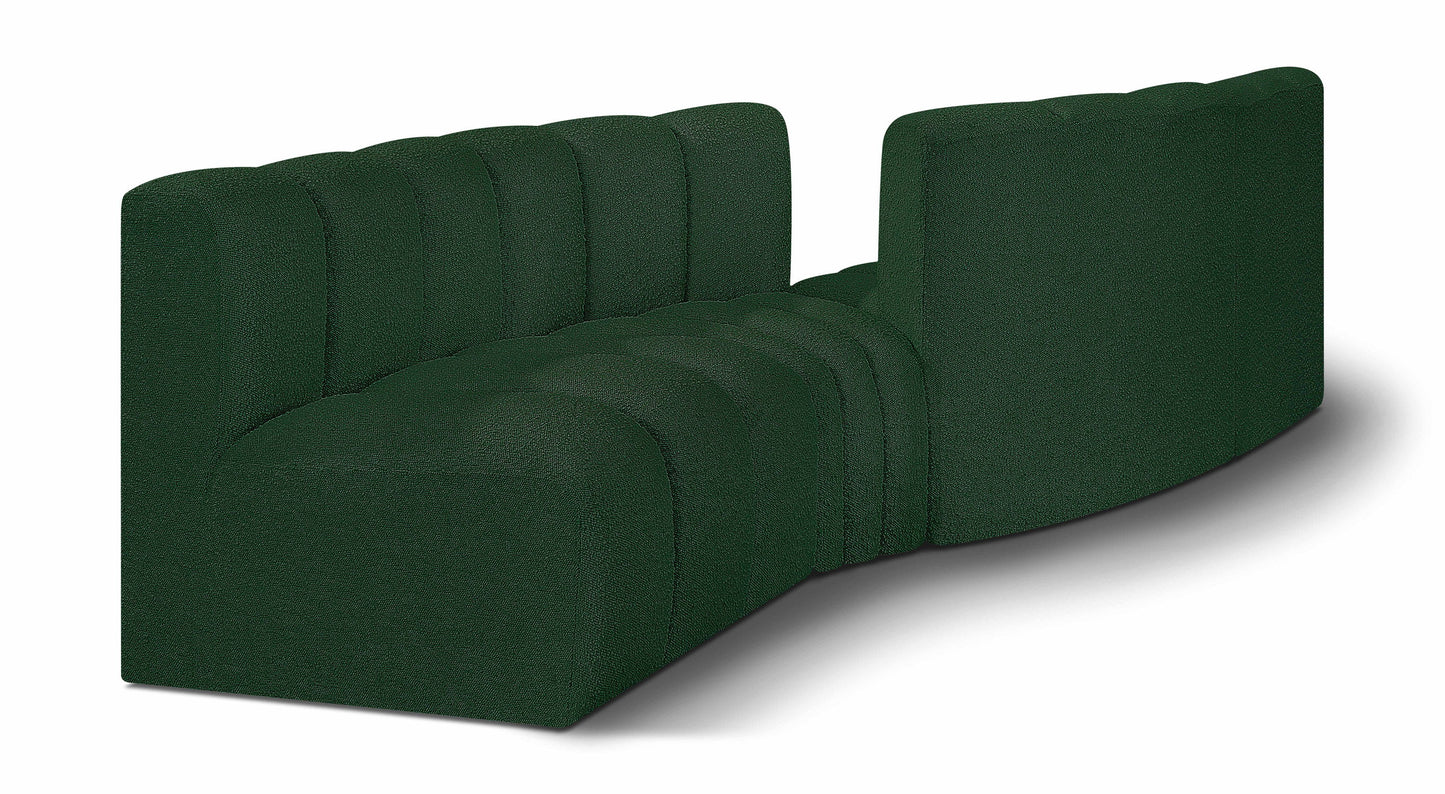 Arc - Boucle Fabric 4 Piece Sofa
