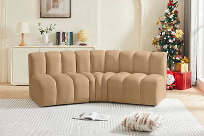 Arc - Velvet 3 Piece Modular Corner Sofa