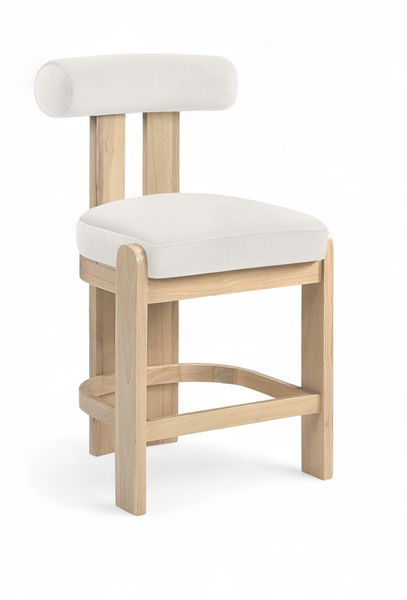 Arienzo - Velvet Performance Fabric Upholstered Counter Stool (Set of 2)