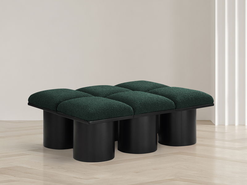 Pavilion - 6 Piece Modular Bench With Black Base