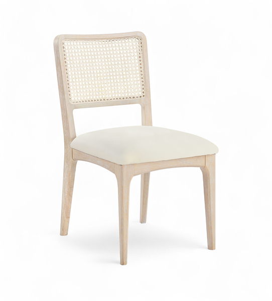 Atrium - Upholstered Seat Dining Chair With Brushed Natural Base (Set of 2)