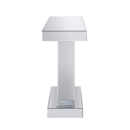 Noralie - Rectangular Console Table - Mirrored & Faux Diamonds
