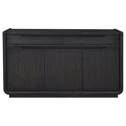 Leandro - 2-Drawer Dining Sideboard Server - Burnished Black