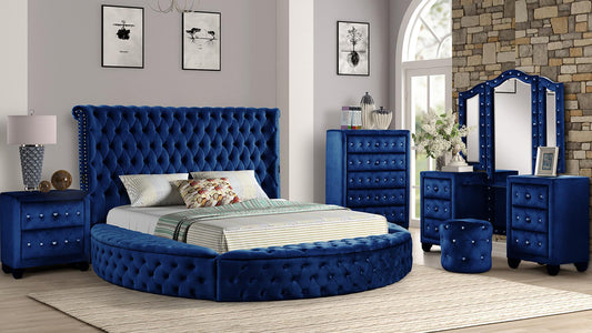 Blue Vanity Hazel - King 5 Piece Bedroom Set