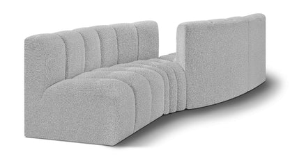 Arc - Boucle Fabric 4 Piece Sofa
