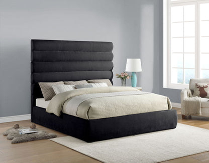 Adam - Chenille Fabric Bed With 70.5" Headboard