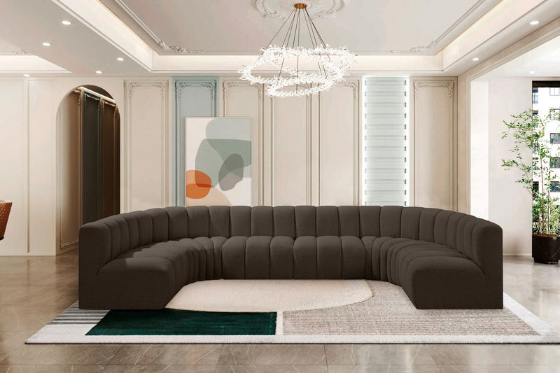 Arc - Boucle Fabric 8 Piece Modular Sofa