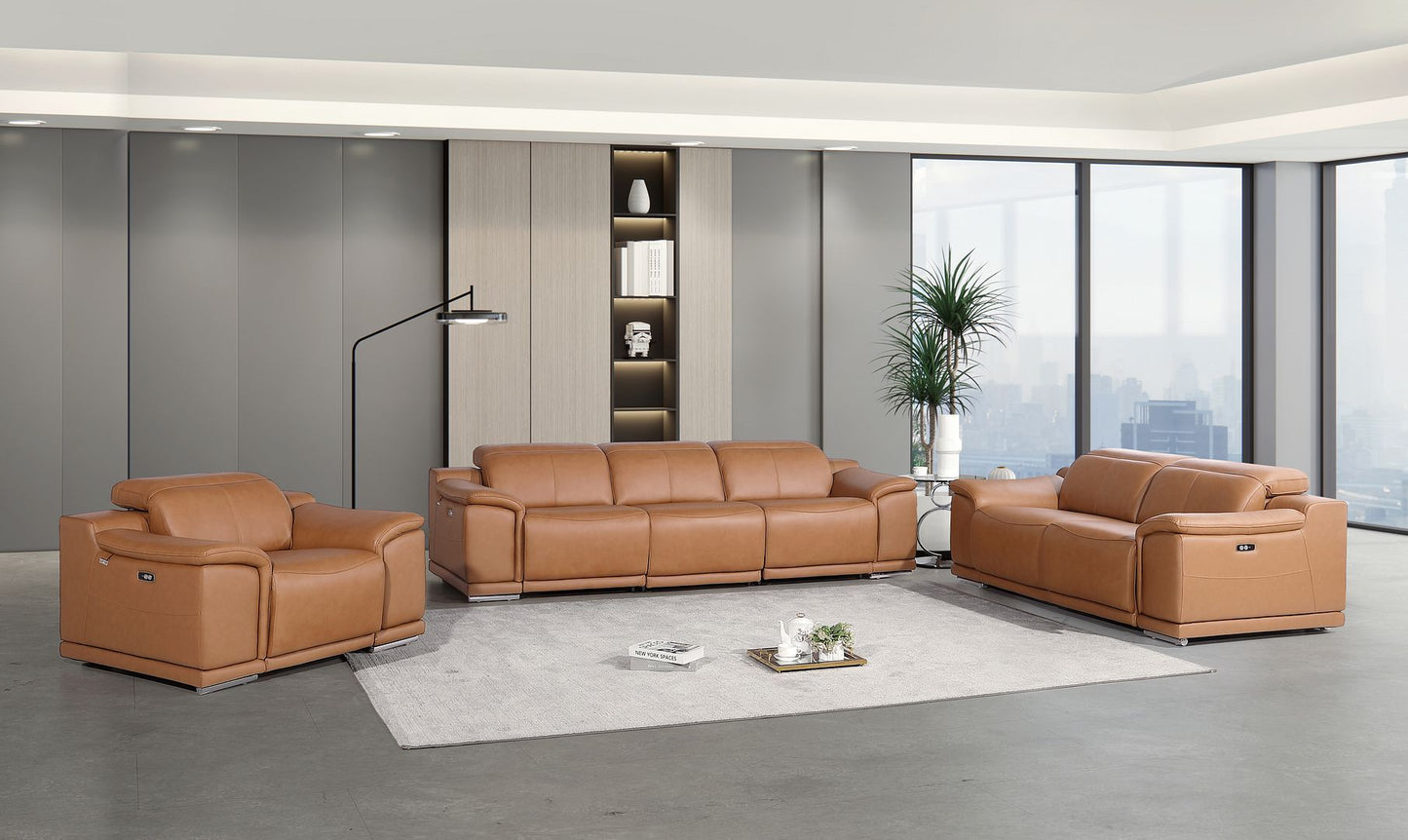 9762 - 6-Piece Modular Power Reclining Sofa, Loveseat And Chair Set With 6 Power Recliners In