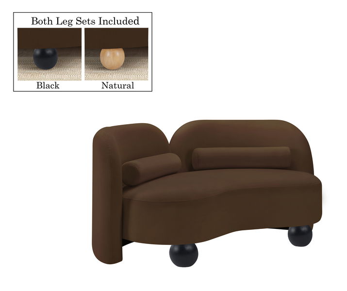 Daphne - Velvet Loveseat