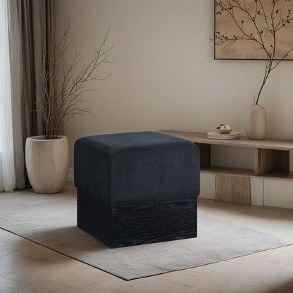 Havre - Ottoman / Stool With Black Base