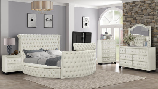 Maya Cream - Queen 4 Piece Bedroom Set
