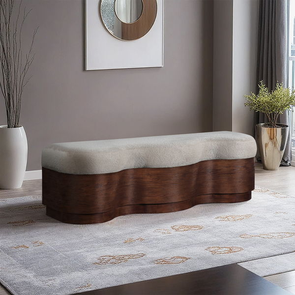 Savoy - Bench With Brown Base