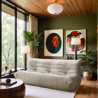 Relax - Vegan Leather 77.75" Upholstered Sofa