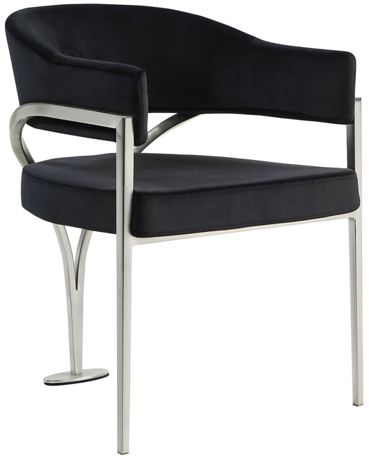 Madelyn - Dining Chair (Set of 2) - Black - Fabric