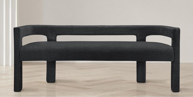 Athena - Boucle Fabric Bench